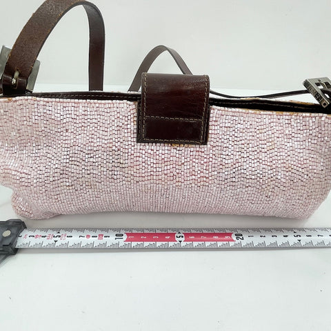 FENDI beads Shoulder Bag pink WS30754
