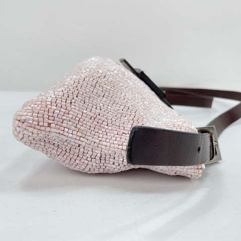 FENDI beads Shoulder Bag pink WS30754