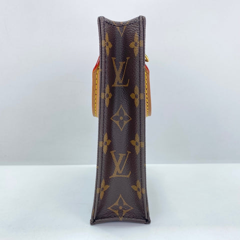 LOUIS VUITTON Petite Sac Plat Mini Shoulder Bag Brown WS30755