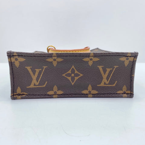 LOUIS VUITTON Petite Sac Plat Mini Shoulder Bag Brown WS30755