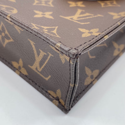LOUIS VUITTON Petite Sac Plat Mini Shoulder Bag Brown WS30755