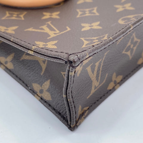 LOUIS VUITTON Petite Sac Plat Mini Shoulder Bag Brown WS30755