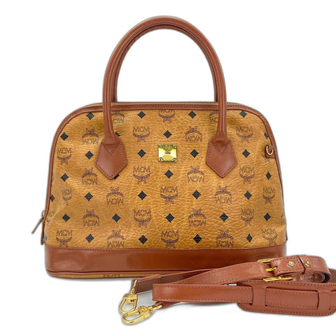 MCM 2WAY 手提包 棕色 WS30760