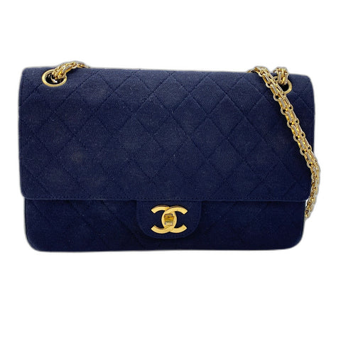 CHANEL Matelassé 25 单肩包 海军蓝 WS30763