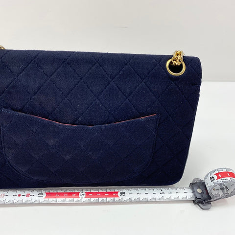 CHANEL Matelassé 25 Sac à bandoulière Marine WS30763
