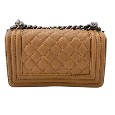 CHANEL Boy Chanel Shoulder Bag Brown WS30765