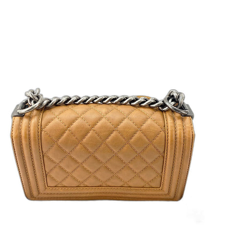CHANEL Boy Chanel Shoulder Bag Brown WS30765