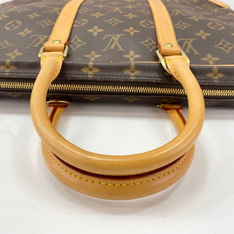 LOUIS VUITTON Port Document Voyage Handbag Brown WS30768