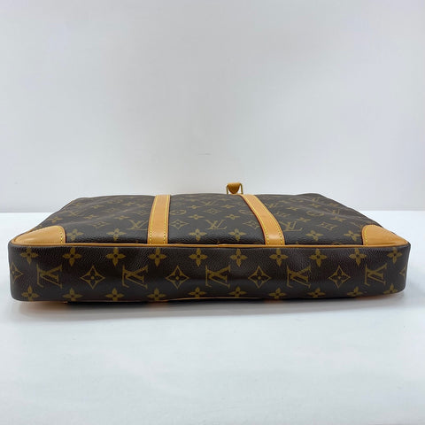 LOUIS VUITTON Port Document Voyage Handbag Brown WS30768