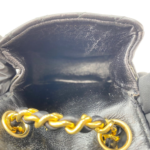 CHANEL Mini Mini Matelasse Pouch black WS30770