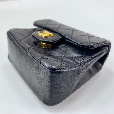 CHANEL Mini Mini Matelasse Pouch black WS30770