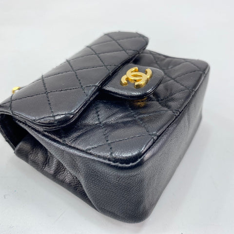 CHANEL Mini Mini Matelasse Pouch black WS30770