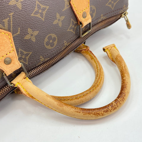 LOUIS VUITTON Speedy 30 Handbag Brown WS30780