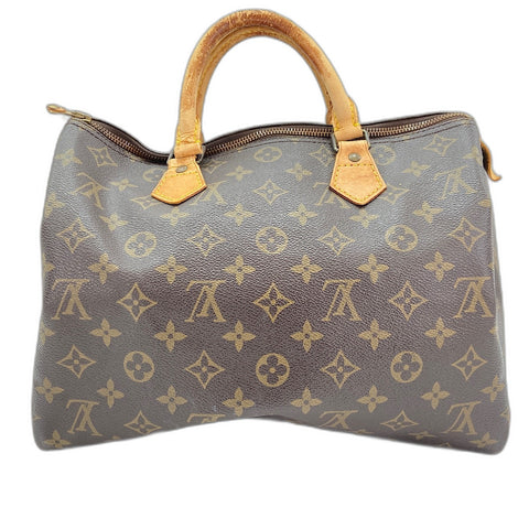 LOUIS VUITTON Speedy 30 Handbag Brown WS30780