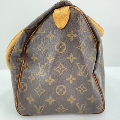 LOUIS VUITTON Speedy 30 Handbag Brown WS30780