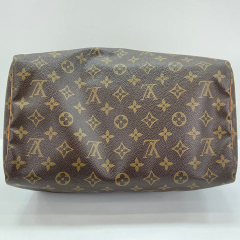 LOUIS VUITTON Speedy 30 Handbag Brown WS30780
