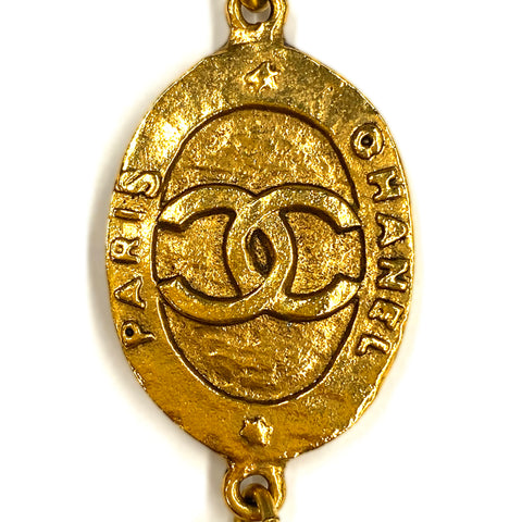 Chanel Coco Mark Logo 1980-1990 Collier GP Gold WS3081