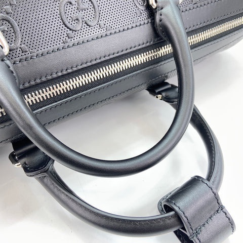 GUCCI GG Emblem Boston bag black WS30830