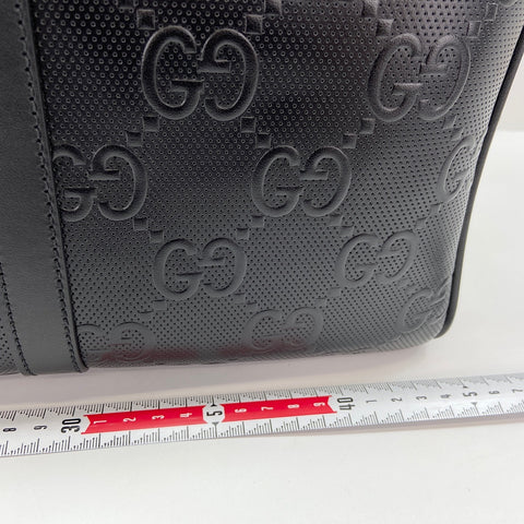 GUCCI GG Emblem Boston bag black WS30830