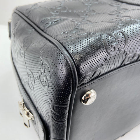 GUCCI GG Emblem Boston bag black WS30830