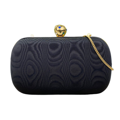 GUCCI 2-Way Apple Motif Stone Shoulder Bag black WS30832