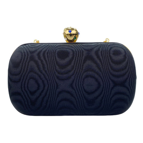 GUCCI 2-Way Apple Motif Stone Shoulder Bag black WS30832