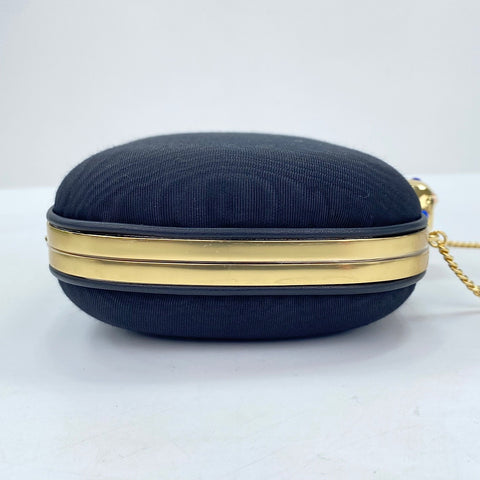 GUCCI 2-Way Apple Motif Stone Shoulder Bag black WS30832