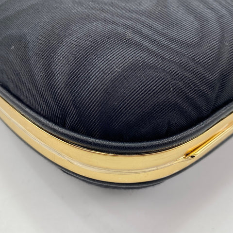 GUCCI 2-Way Apple Motif Stone Shoulder Bag black WS30832