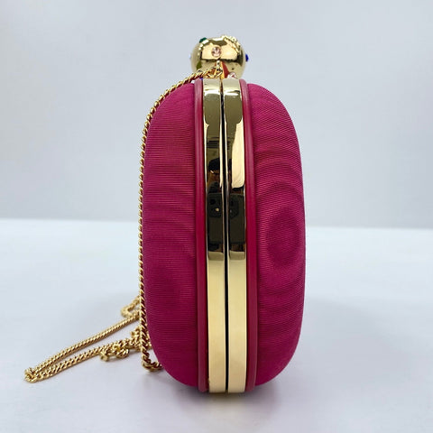 GUCCI 2-Way Apple Motif Stone Shoulder Bag pink WS30833
