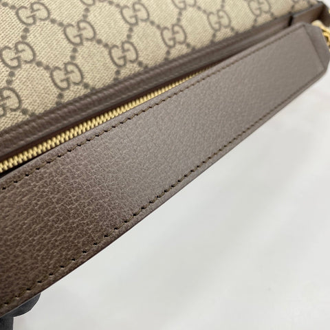 GUCCI Sherry Line Handbag Brown WS30845