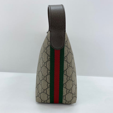 GUCCI Sherry Line Handbag Brown WS30845