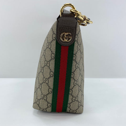 GUCCI Sherry Line Handbag Brown WS30845