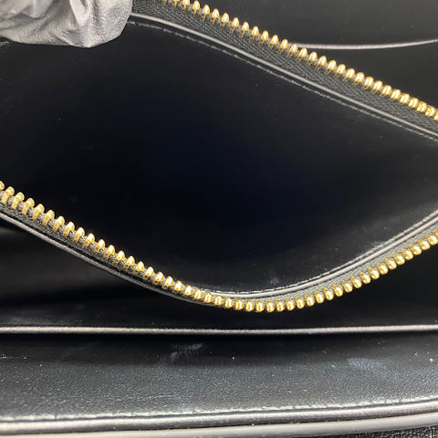 CELINE Triomphe 2WAY Sac à main avec poignée supérieure noir WS30847