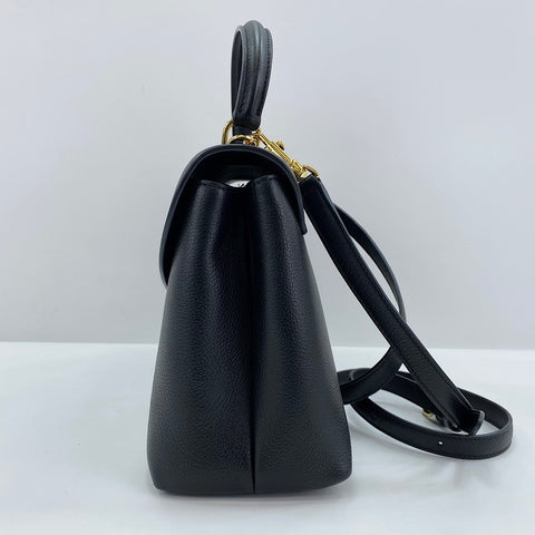 CELINE Triomphe 2WAY Sac à main avec poignée supérieure noir WS30847