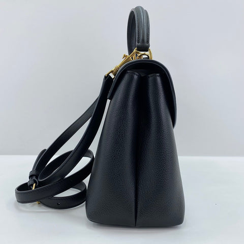 CELINE Triomphe 2WAY Sac à main avec poignée supérieure noir WS30847