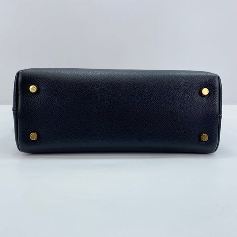 CELINE Triomphe 2WAY Sac à main avec poignée supérieure noir WS30847
