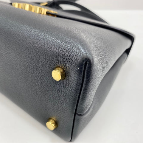 CELINE Triomphe 2WAY Sac à main avec poignée supérieure noir WS30847