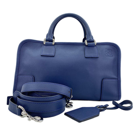 LOEWE Amazona 28 2WAY Handbag Navy WS30849