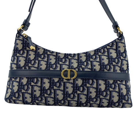 Christian Dior 30 Montaigne Shoulder Bag Navy WS30850