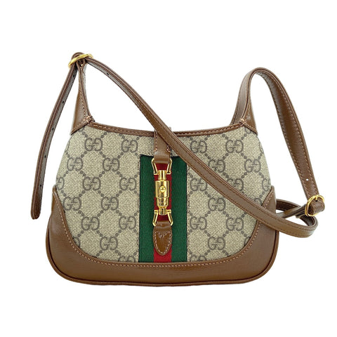 GUCCI Jackie Chan 1961 Shoulder Bag Brown WS30857