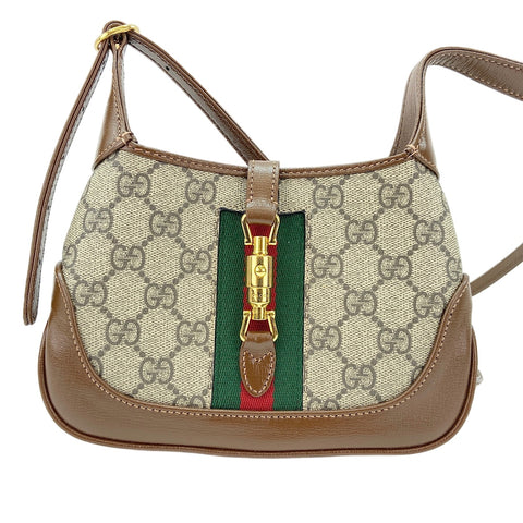GUCCI Jackie Chan 1961 Shoulder Bag Brown WS30857