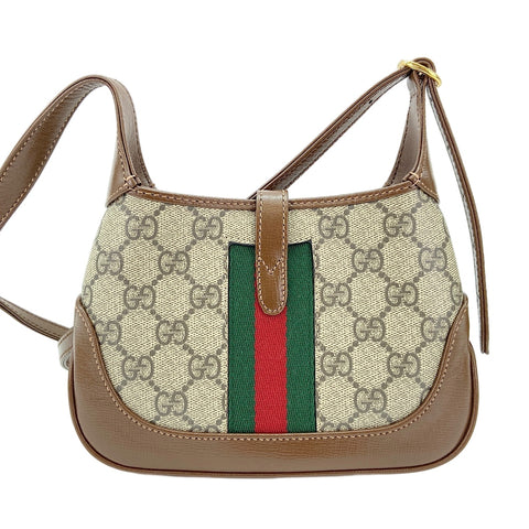 GUCCI Jackie Chan 1961 Shoulder Bag Brown WS30857