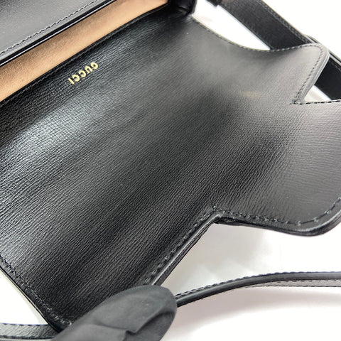 GUCCI Horsebit 1955 2WAY Shoulder Bag black WS30858