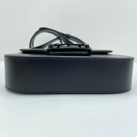 GUCCI Horsebit 1955 2WAY Shoulder Bag black WS30858