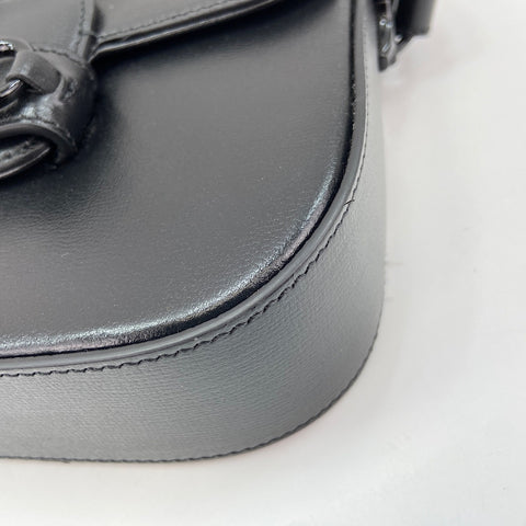GUCCI Horsebit 1955 2WAY Shoulder Bag black WS30858