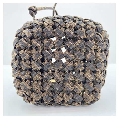 FENDI 2WAY, Zucca Handbag Brown WS30859