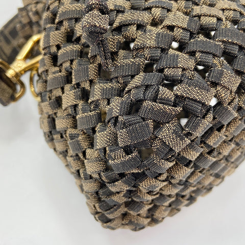 FENDI 2WAY, Zucca Handbag Brown WS30859