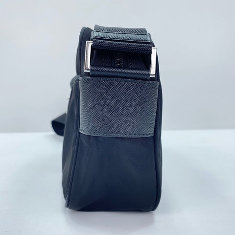 PRADA Triangular plate Shoulder Bag black WS30861