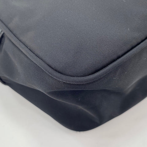 PRADA Triangular plate Shoulder Bag black WS30861