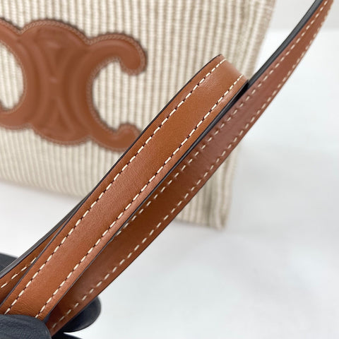 CELINE Hippo Small 2WAY Handbag Brown WS30868